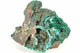 Sparkling Dioptase Crystals with Mimetite - N'tola Mine, Congo #209687-1